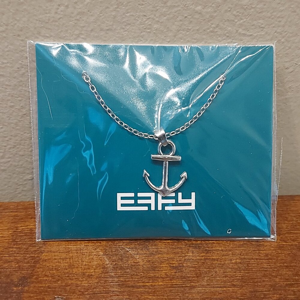 EFFY Silver Tone Necklace & Anchor Charm